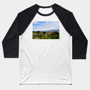 Site archéologique de Monte Alban, Oaxaca Mexique Baseball T-Shirt